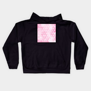 Pink and white  star Kids Hoodie